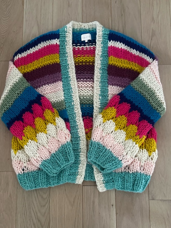 Sweaters - Chunky knit colorful sweater